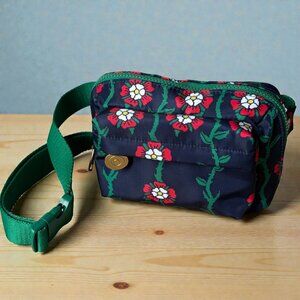 Rowing Blazers x Target Navy Rose Flower Print Belt Bag Waist Fanny Pack